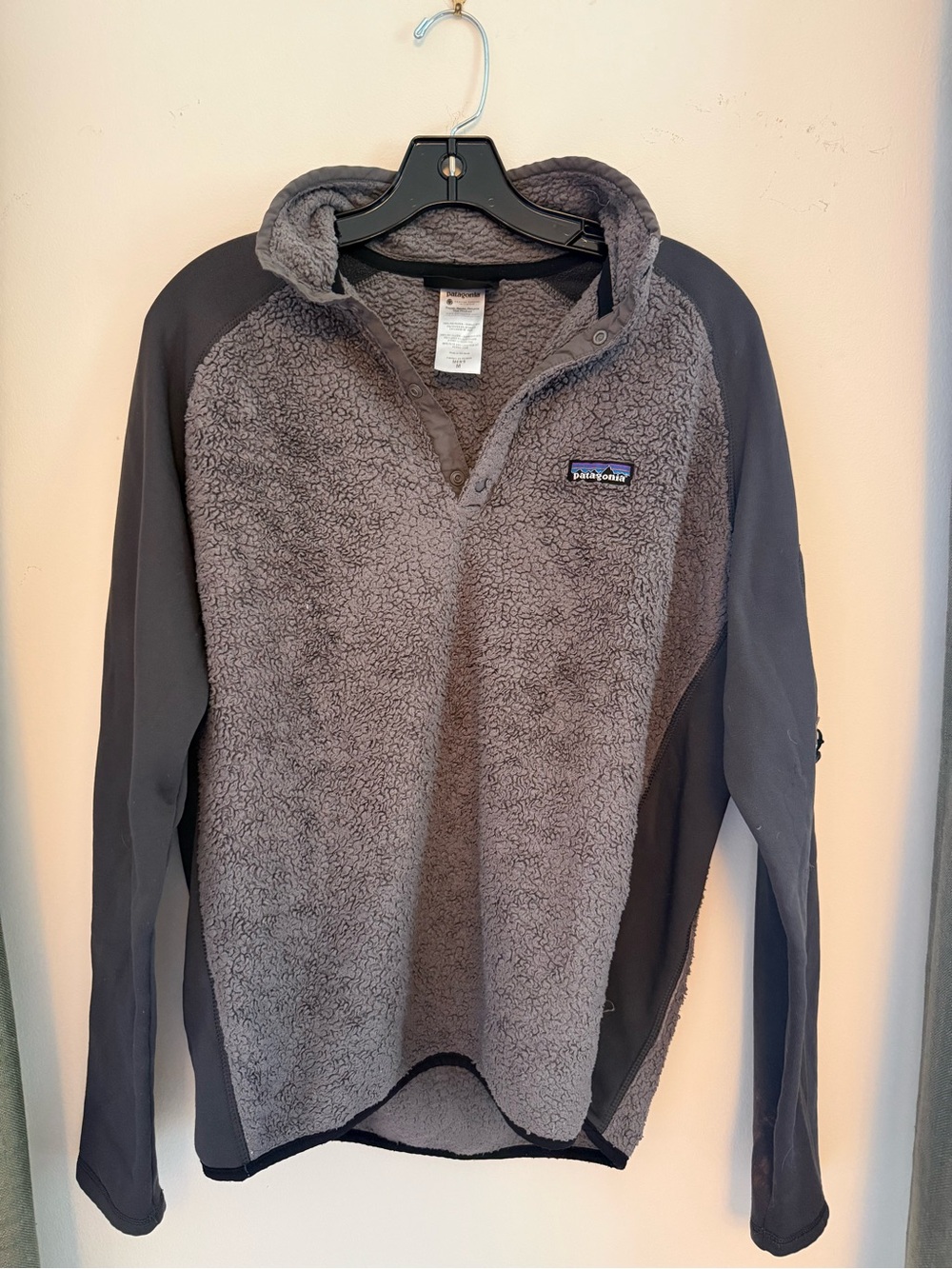 Patagonia Gray Sherpa Snap Jacket